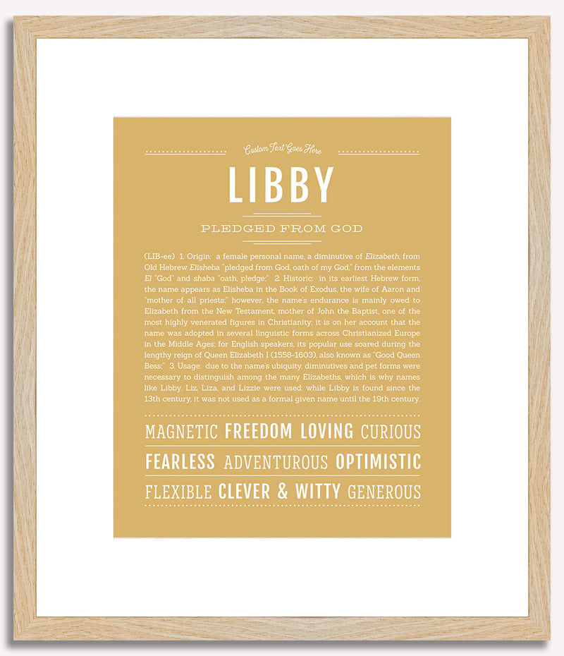 Libby | Name Art Print