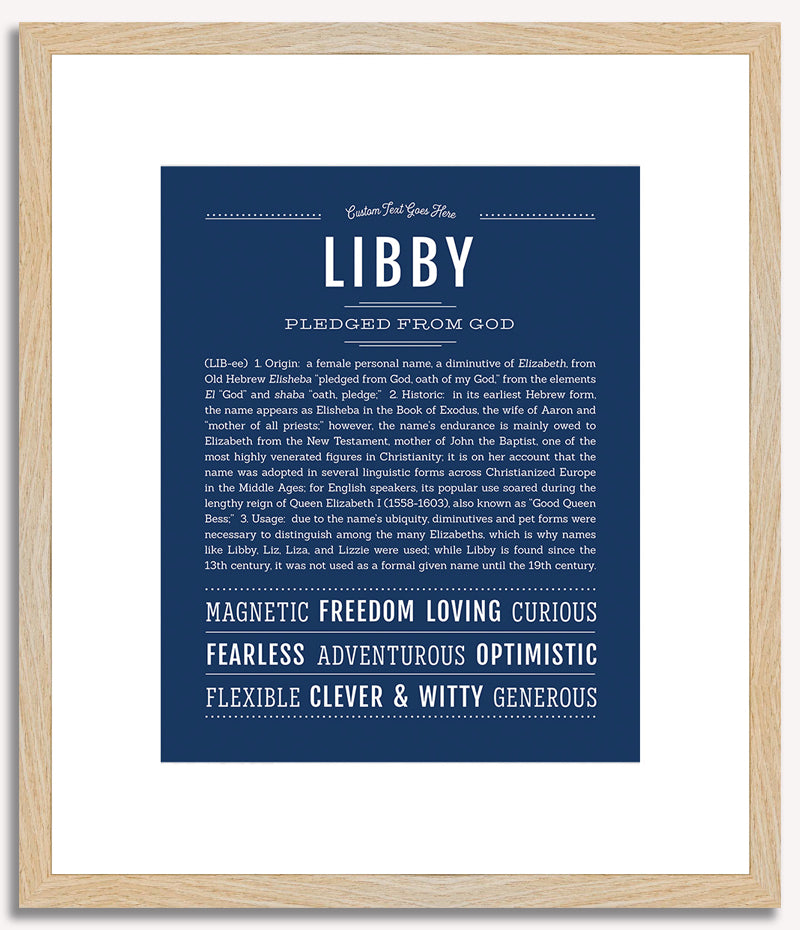 Libby | Name Art Print