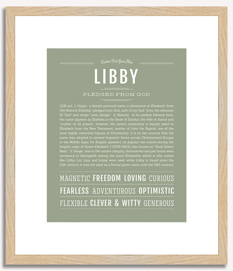 Libby | Name Art Print