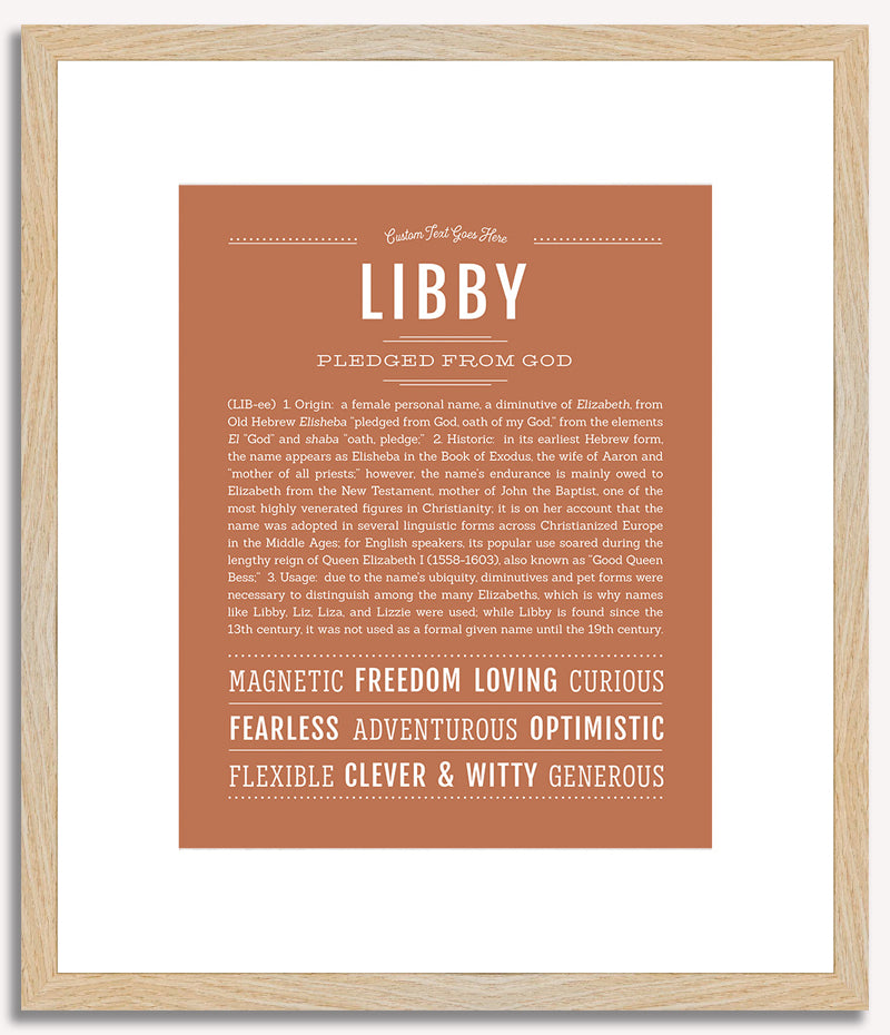 Libby | Name Art Print