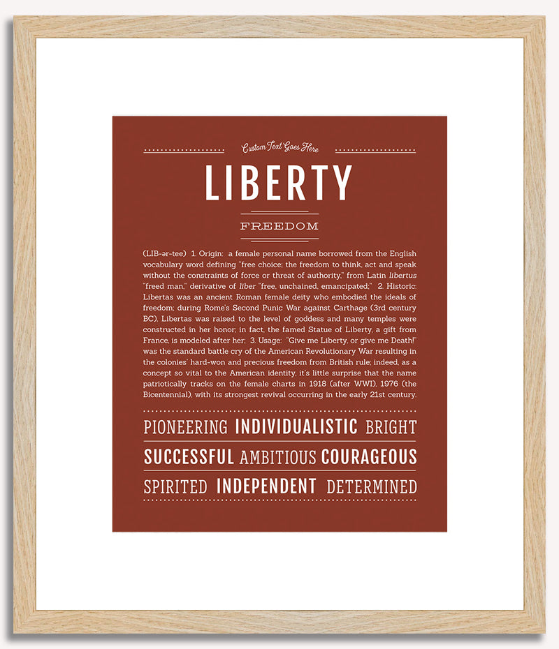 Liberty | Name Art Print