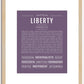 Liberty | Name Art Print