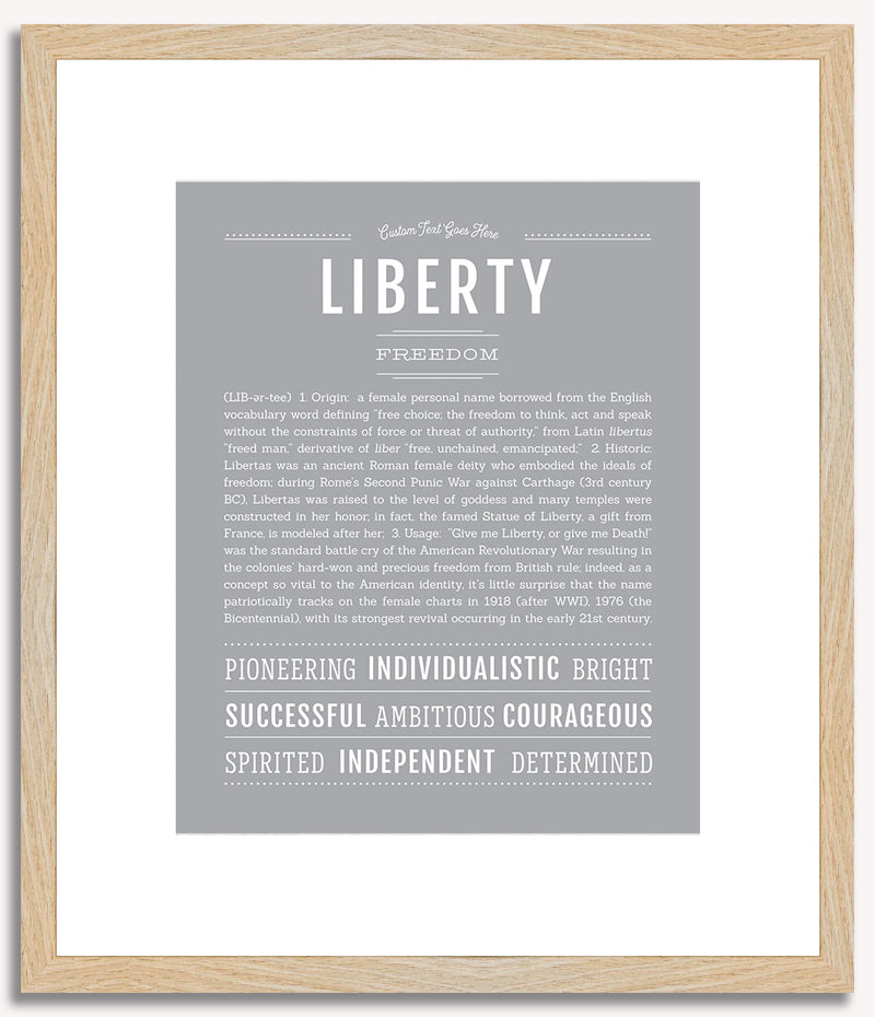 Liberty | Name Art Print