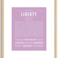 Liberty | Name Art Print