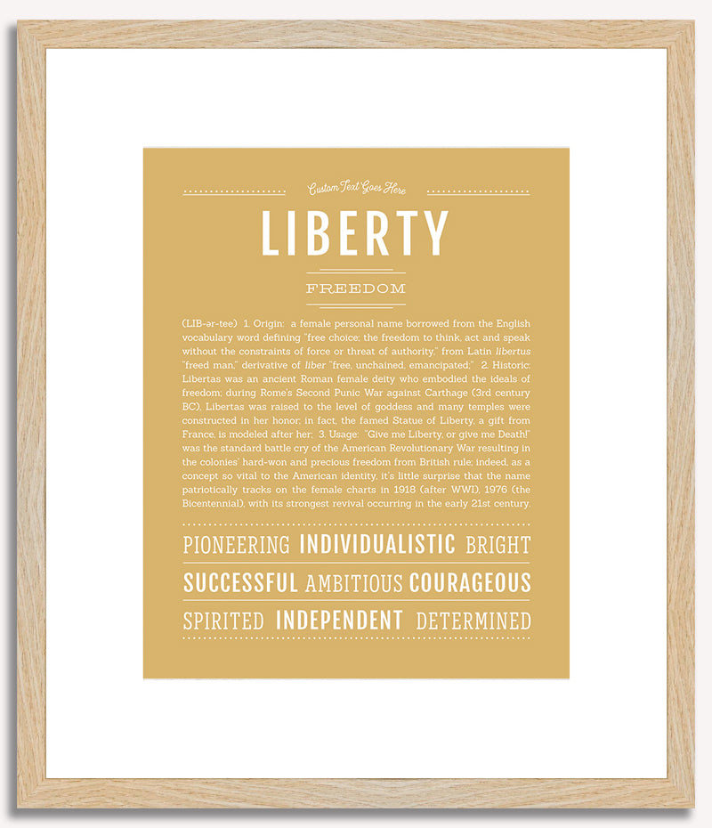 Liberty | Name Art Print