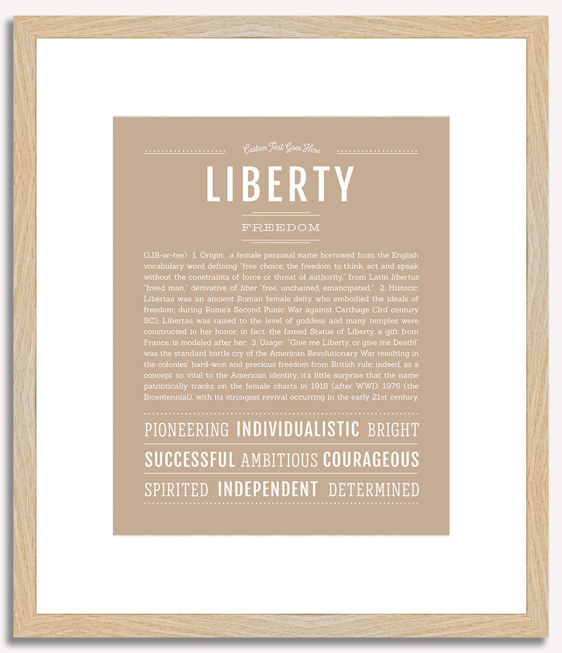 Liberty | Name Art Print