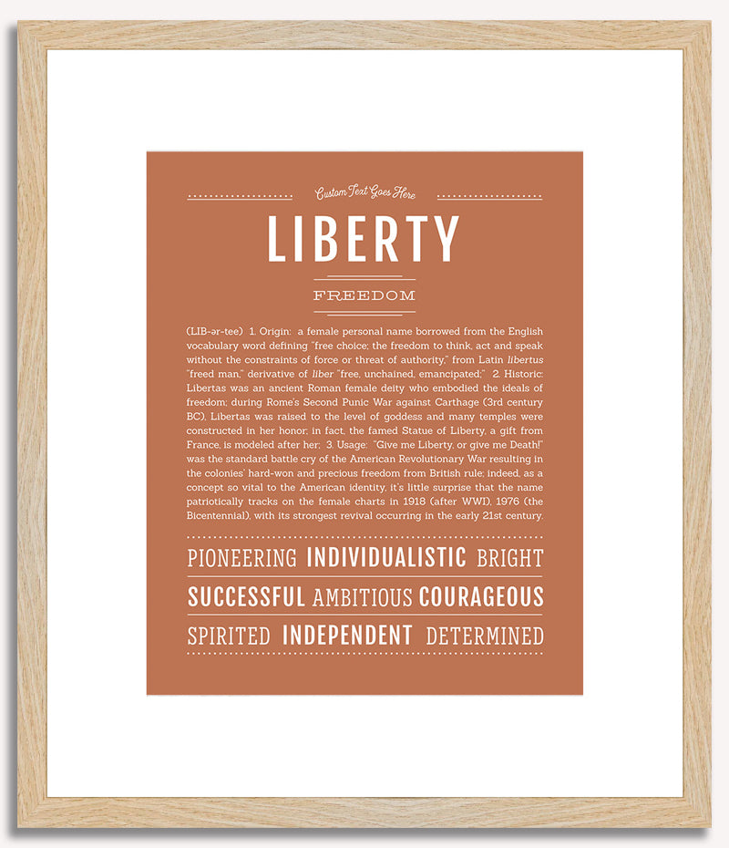 Liberty | Name Art Print