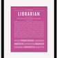 Librarian | Name Art Print