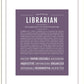 Librarian | Name Art Print