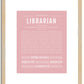 Librarian | Name Art Print
