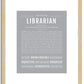 Librarian | Name Art Print