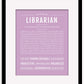 Librarian | Name Art Print