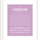 Librarian | Name Art Print