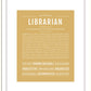 Librarian | Name Art Print