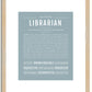 Librarian | Name Art Print