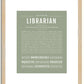 Librarian | Name Art Print