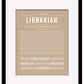 Librarian | Name Art Print
