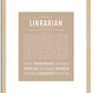 Librarian | Name Art Print