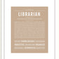Librarian | Name Art Print