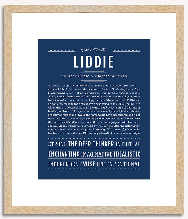 Liddie | Name Art Print