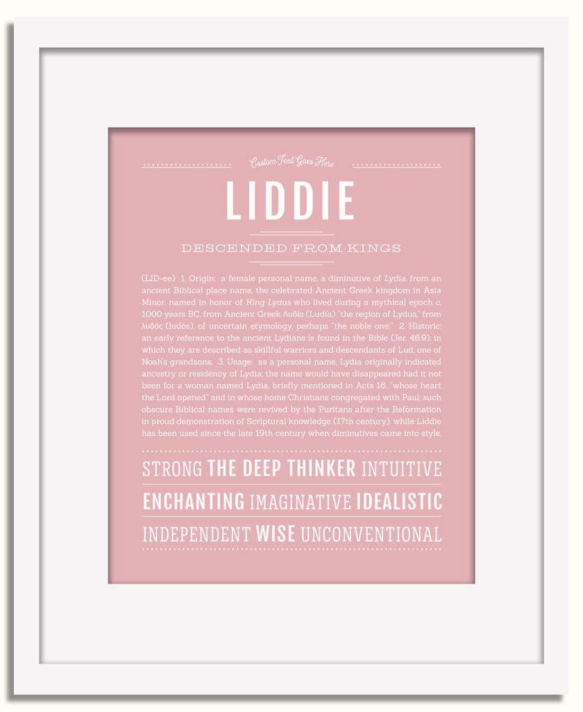 Frame Options | Dusty Rose | White Frame, Matted