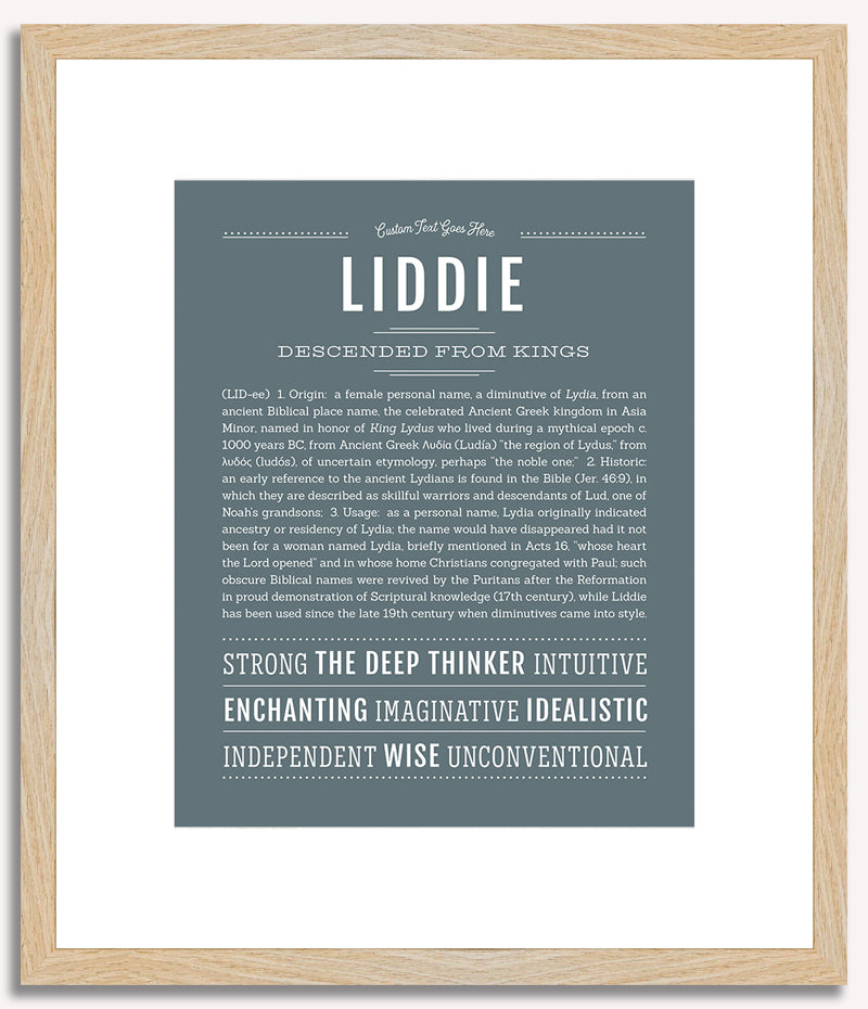 Liddie | Name Art Print