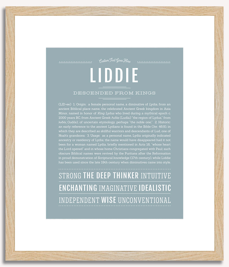 Liddie | Name Art Print