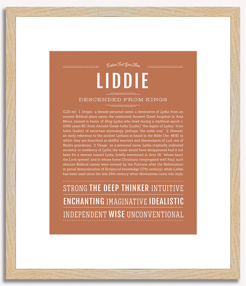 Liddie | Name Art Print