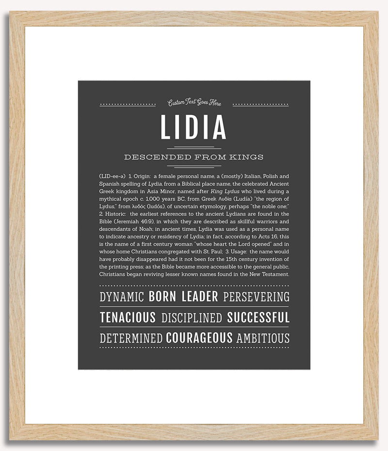 Lidia | Name Art Print