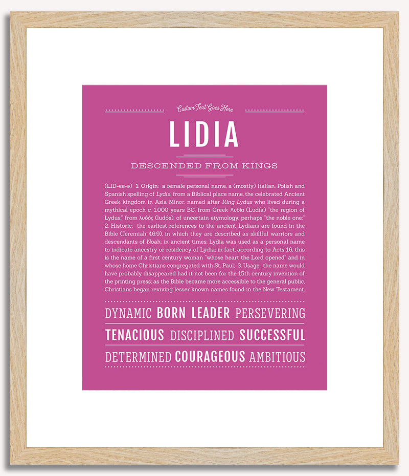 Lidia | Name Art Print