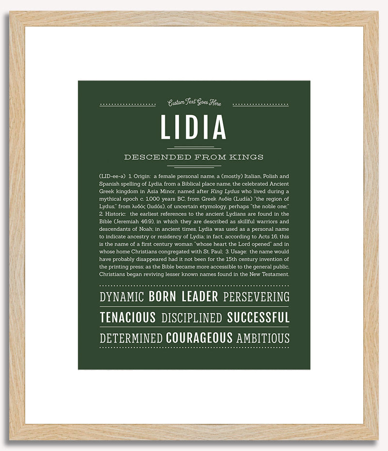 Lidia | Name Art Print