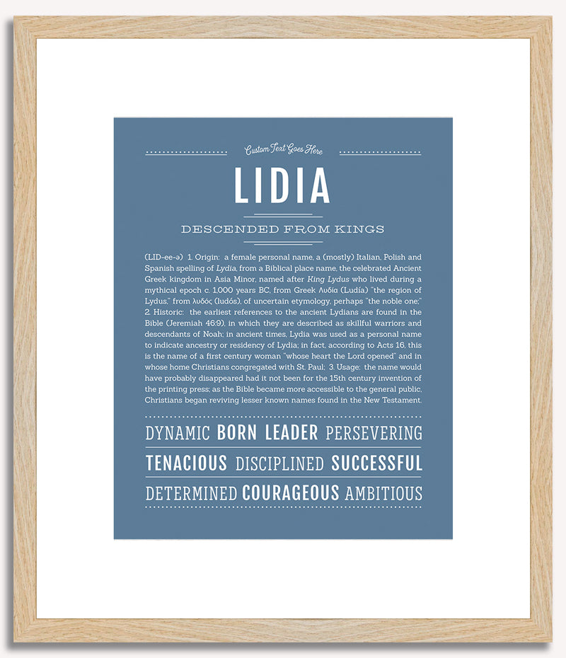 Lidia | Name Art Print