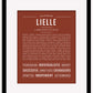 Lielle | Name Art Print