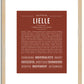 Lielle | Name Art Print