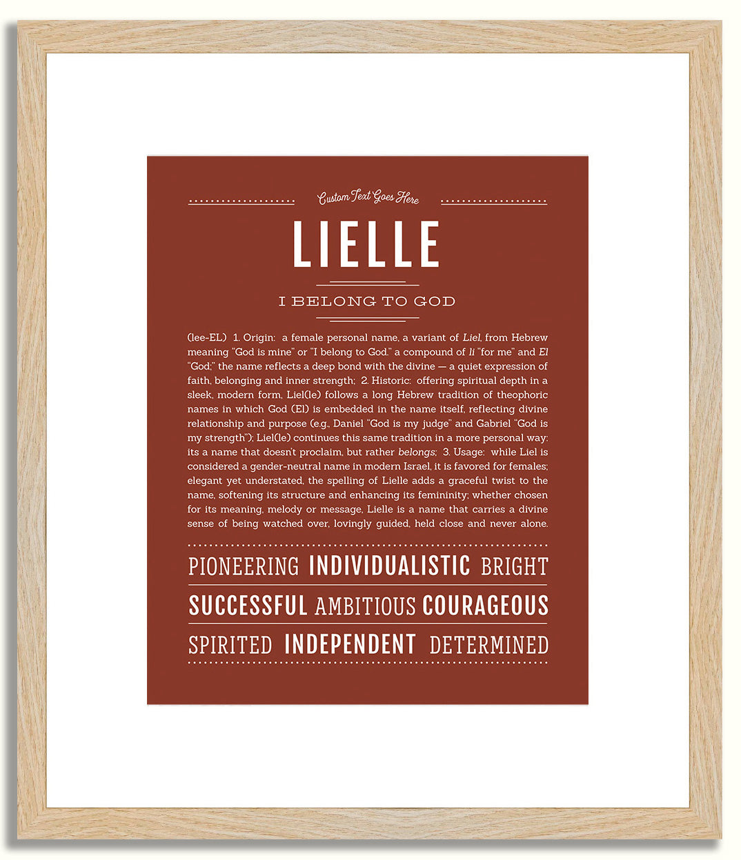 Lielle | Name Art Print