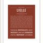 Lielle | Name Art Print