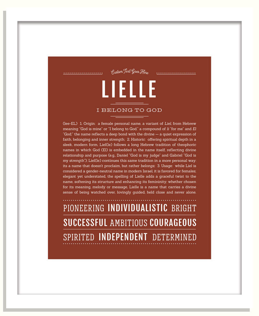 Lielle | Name Art Print