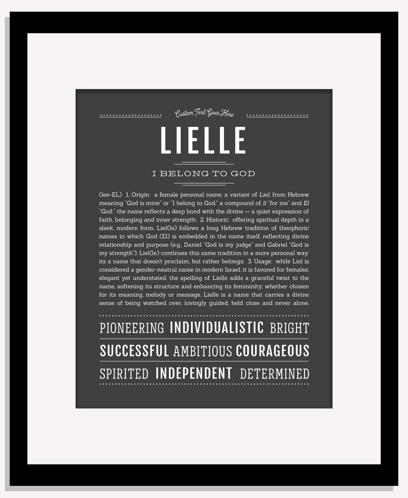 Lielle | Name Art Print