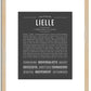 Lielle | Name Art Print