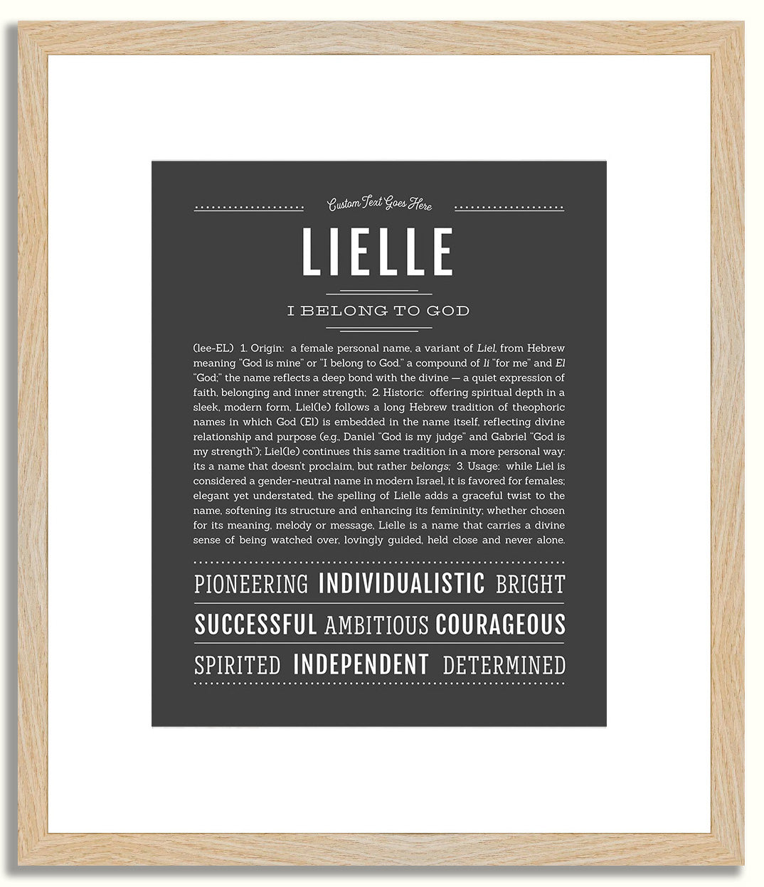 Lielle | Name Art Print
