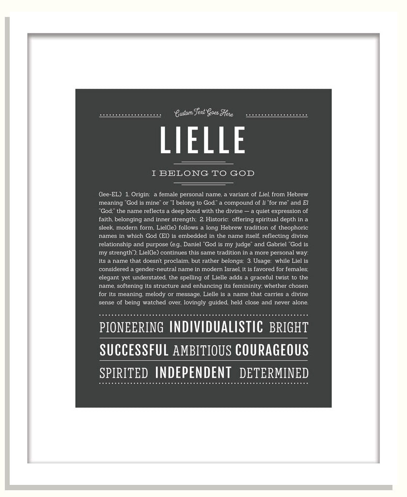 Lielle | Name Art Print
