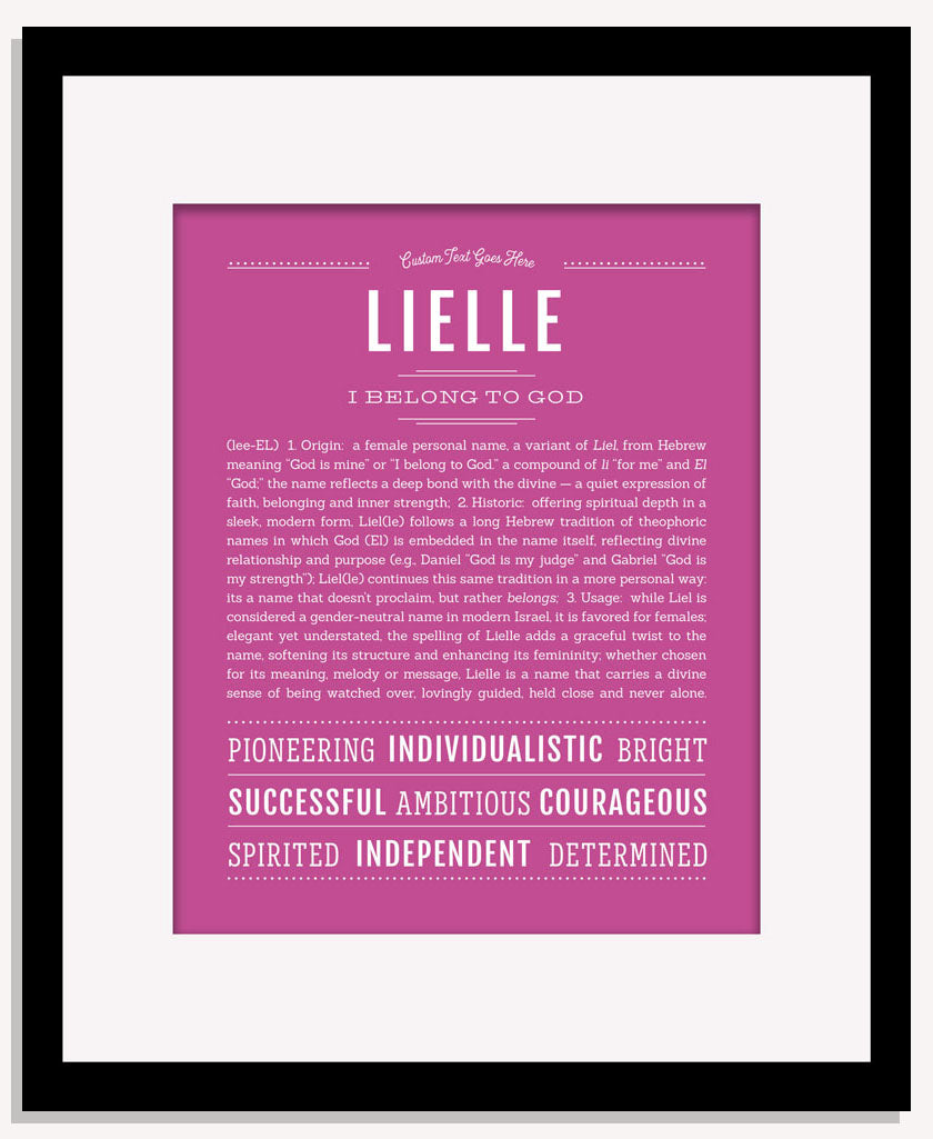 Lielle | Name Art Print