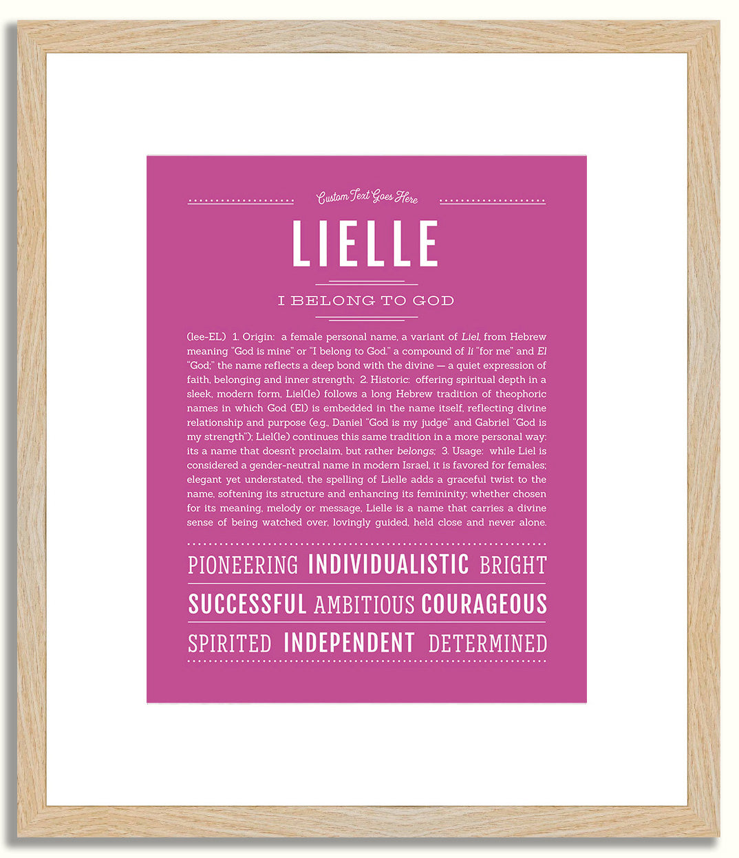 Lielle | Name Art Print