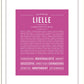 Lielle | Name Art Print