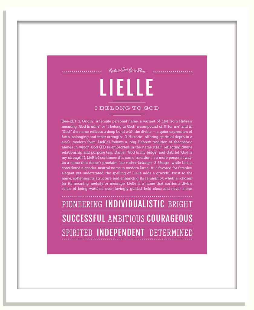 Lielle | Name Art Print