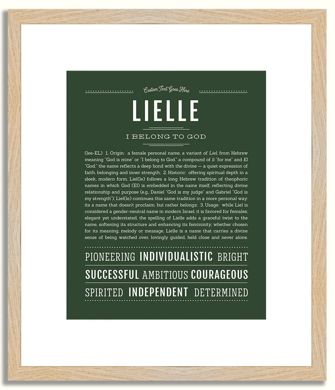 Lielle | Name Art Print