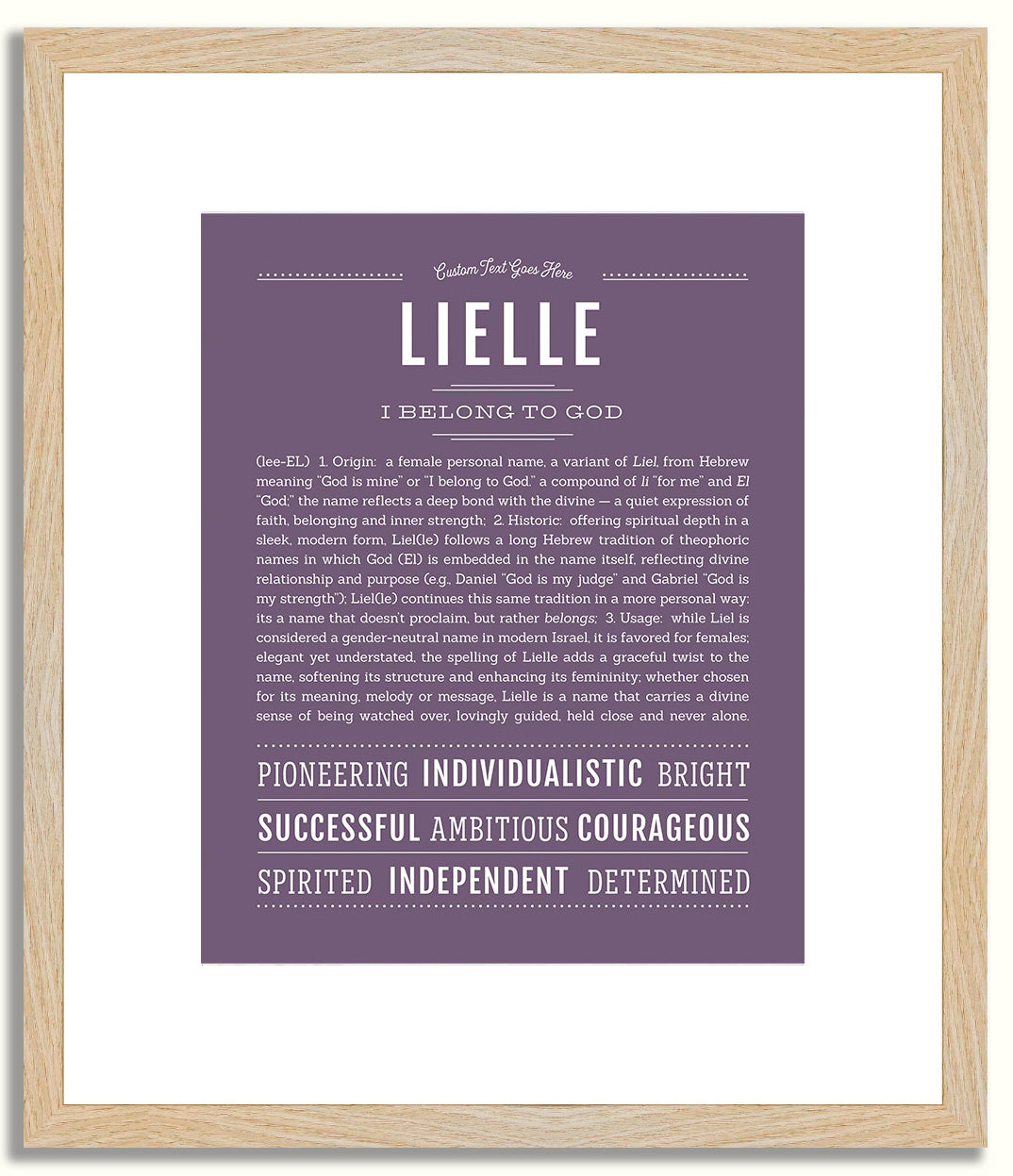 Lielle | Name Art Print