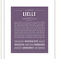 Lielle | Name Art Print