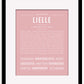 Lielle | Name Art Print