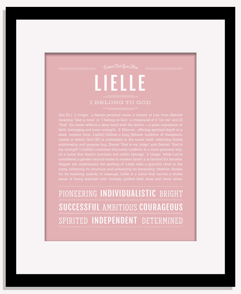 Lielle | Name Art Print